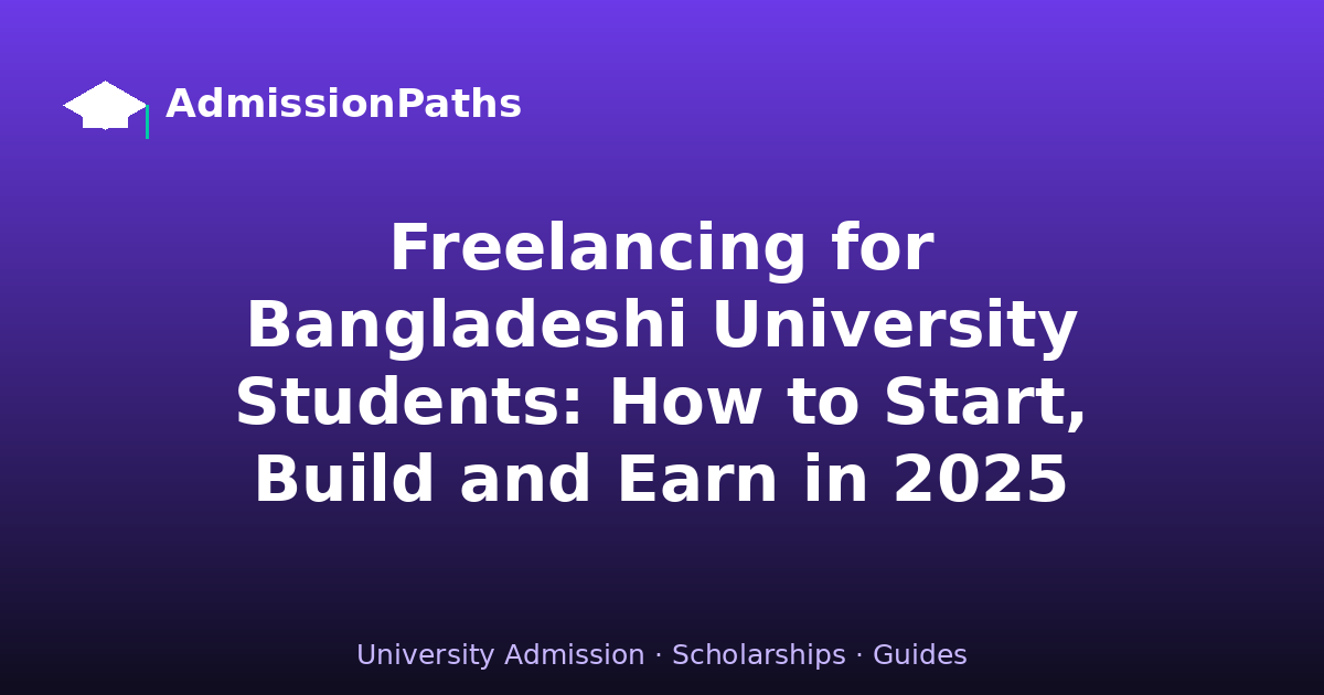 Freelancing for Bangladeshi University Students: How to Start, Build and Earn in 2025